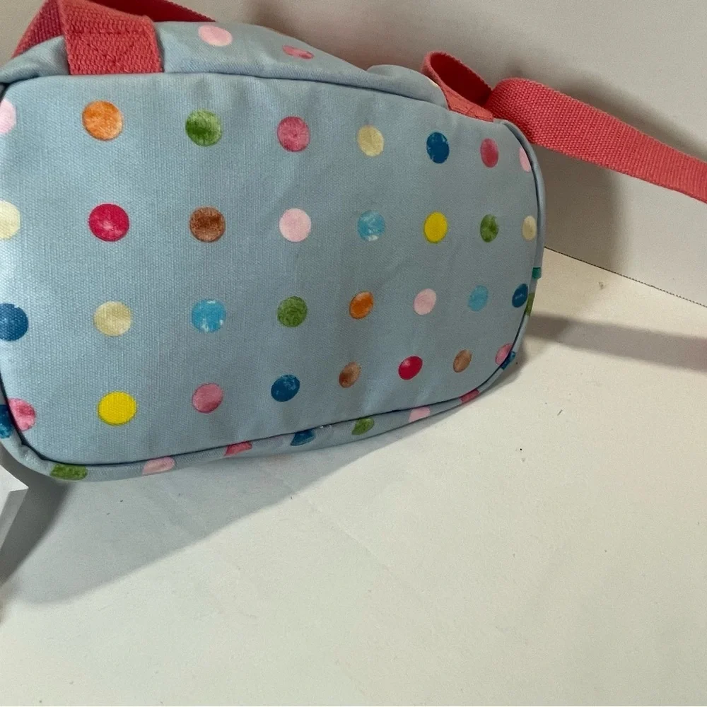 Matilda Jane Make a Splash Beach Backpack Blue Polka Dot Yellow Pink Floral